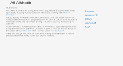 Desktop Screenshot of ali-alkhatib.com